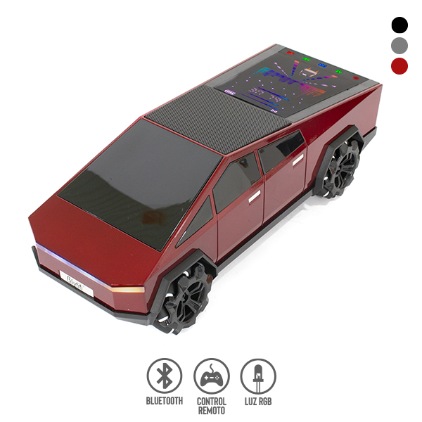 Auto Cybertruck a Control Remoto con Bocina Bluetooth