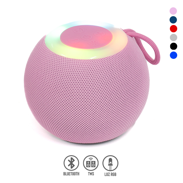 Bocina Bluetooth TWS con Luz RGB